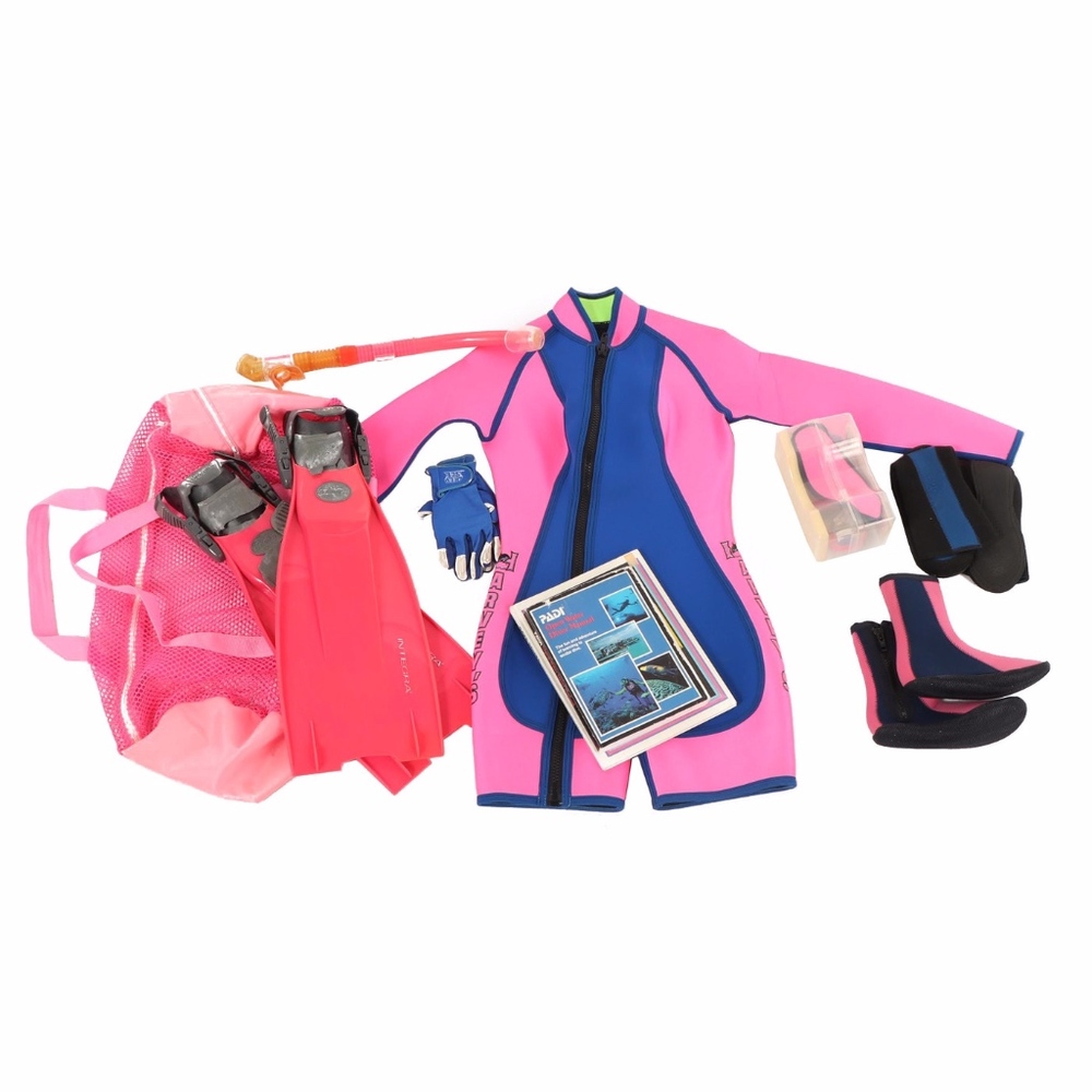 Complete Wetsuit and Snorkeling Gear